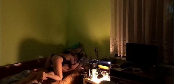 Amateur hot college teen romantic sex